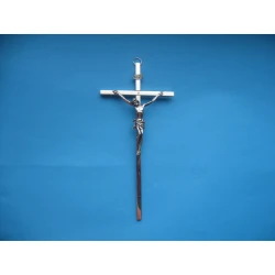 Krzyż metalowy nikiel 21 cm